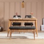 Hanah Home Vina 1053 Juego de Comedor Extensible Pino Atlántico y Antracita